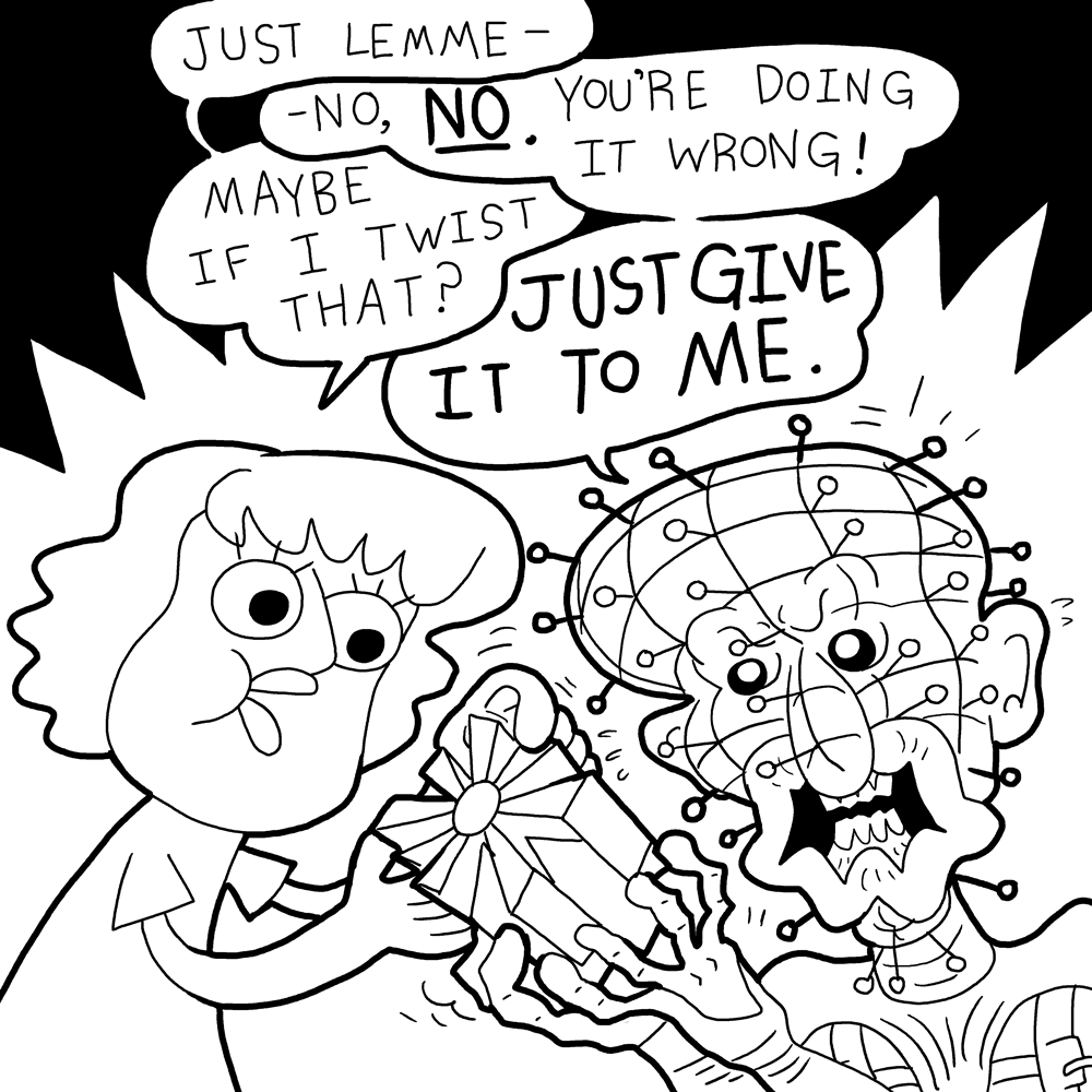 INKPHOBIA!!! (Inktober 2025) Day 26 - Puzzling

#inktober #inktober2025 #inktober2025puzzling #puzzling #hellraiser