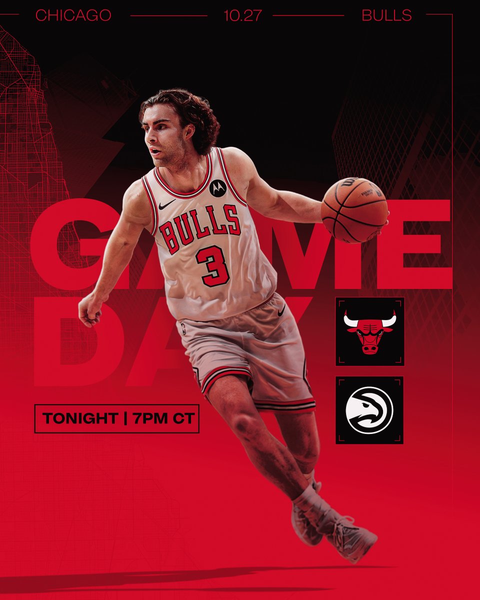 Bulls-Hawks at our place!
⏰ 7 pm CT 
📺 @CHSN__ 
📻 @670TheScore