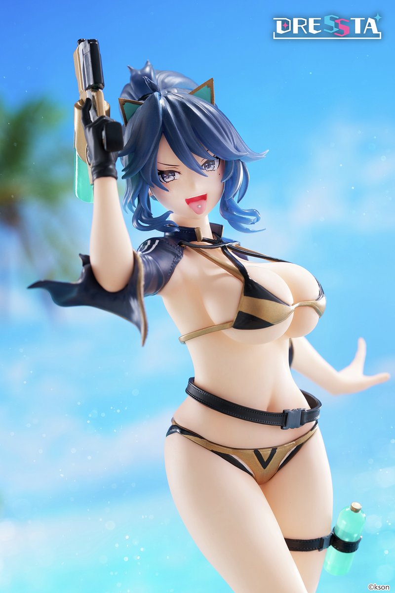 📢予約受付中📢
『#DRESSTA #kson 』
￣￣￣￣￣￣￣￣￣￣￣
水鉄砲を片手にやんちゃな仕草ではしゃぐ姿を水着衣装で立体化✨

✅予約受付期間
2025年11月25日（火）まで
✅ご予約はこちら
taito-goods.jp/shop/g/g801011…

#ドレスタ