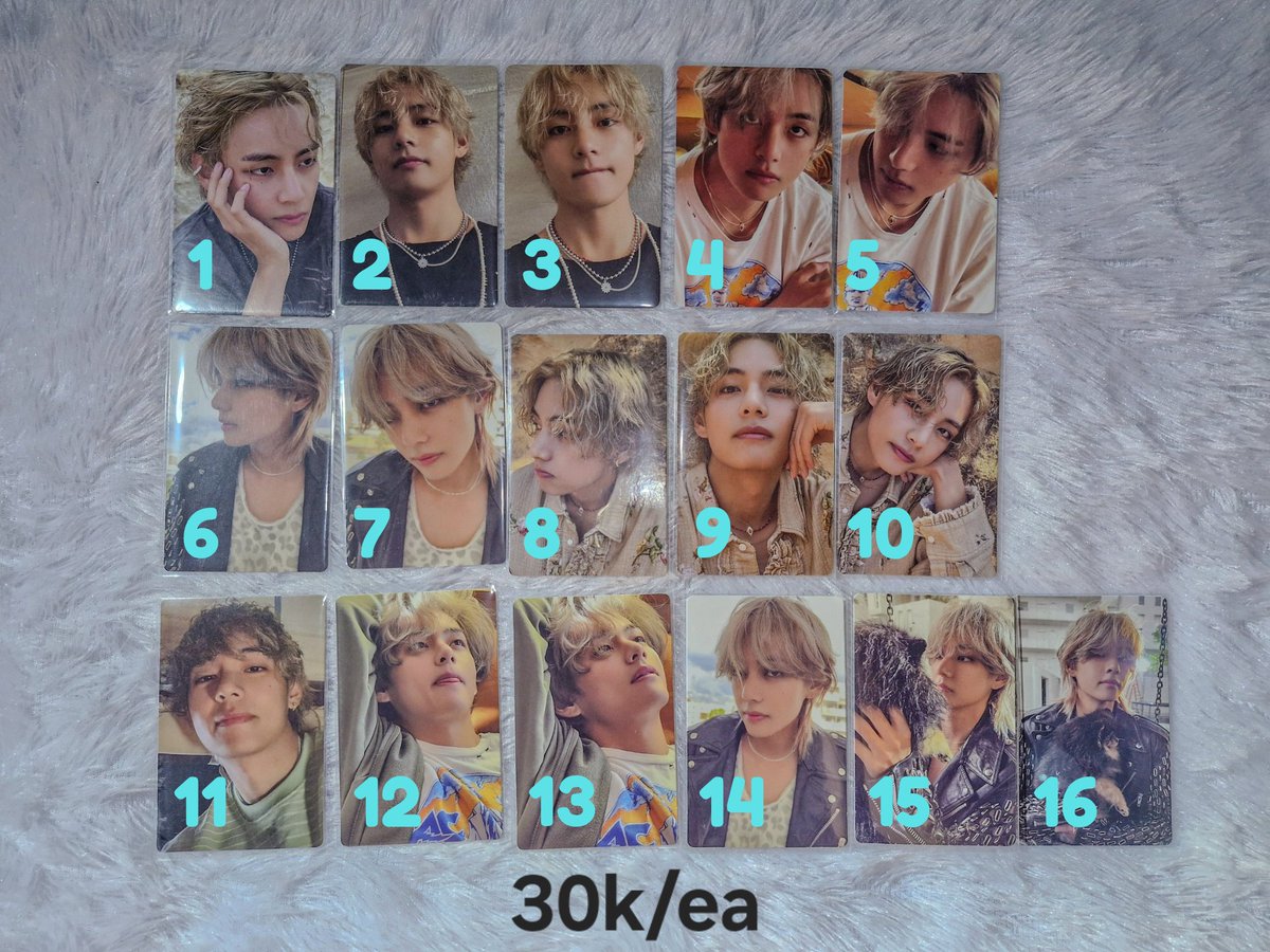 hobiboochin's tweet photo. bismillah mau melepas beberapa pc taehyung punyaku 😢🙏🏻

WTS PC Taehyung / V BTS Layover (READY STOCK INA)

PC - 30k/ea
Holo Photo Frame - 27k
Cahol POB - 20k

boleh komen atau dm aja ya 
📍dom Jakarta Utara, bisa full co di oren https://t.co/UqumBTRaGl