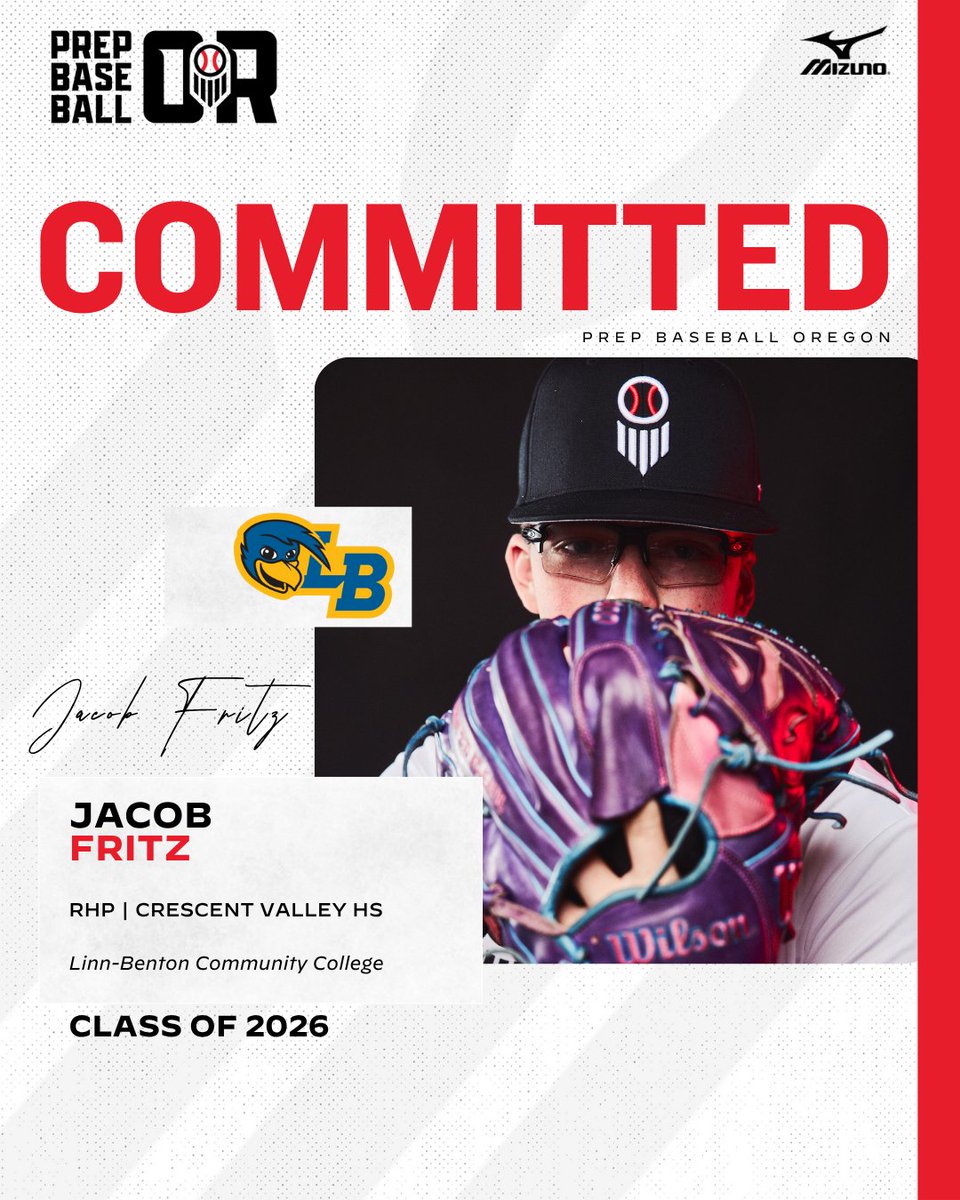 🚨 𝐂𝐎𝐌𝐌𝐈𝐓𝐌𝐄𝐍𝐓 𝐔𝐏𝐃𝐀𝐓𝐄 🚨

'26 RHP Jacob Fritz (Crescent Valley) has committed to Linn-Benton Community College #scobeaks