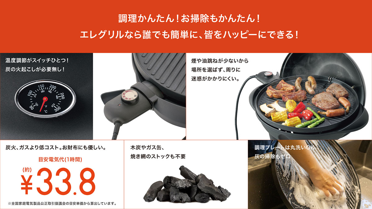 kaden_watch's tweet image. LOGOS、煙が少ない電気グリル　室内でもベランダでも kaden.watch.impress.co.jp/docs/news/2056… #LOGOS