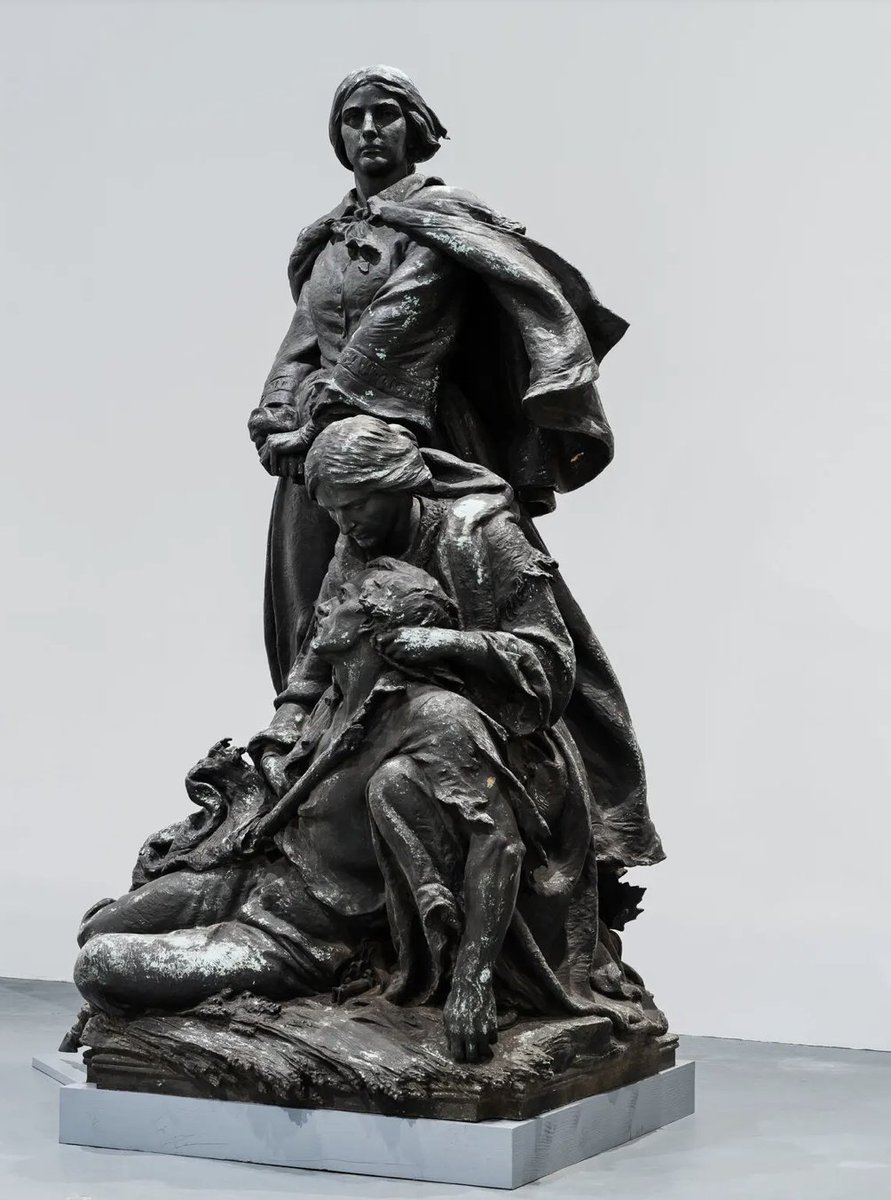 WanjiruNjoya's tweet image. A mother cradles a dying soldier

Toppled from Maryland as BLM said they find it offensive

Now on display in their ghoulish &quot;BLM summer of love&quot; museum in Los Angeles