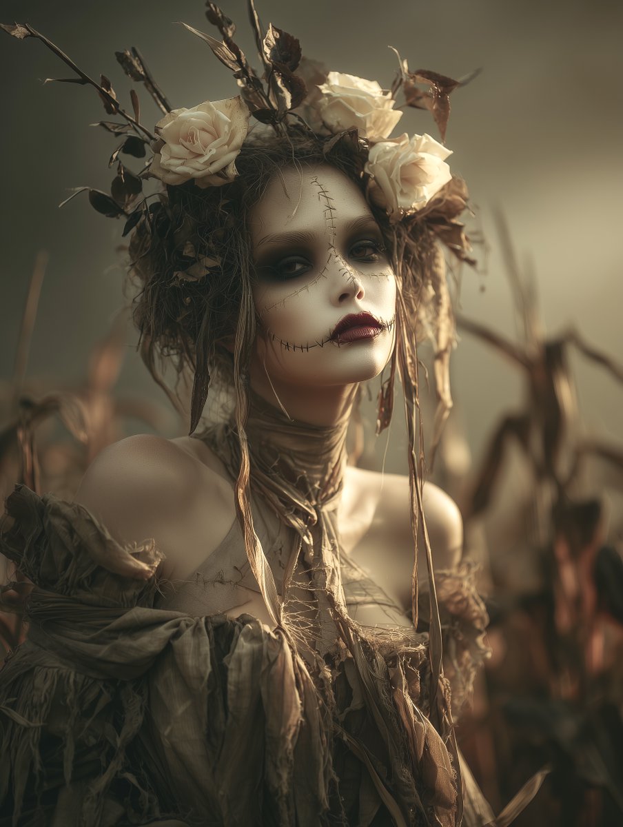 rjchicago's tweet image. Weekday Challenge: Scarecrow 🌾🐦‍⬛

It’s that time of year when eerie and beauty combine. And when the nights become longer and our dreams darker. 😱✨

Theme: Scarecrow 🐦‍⬛
Vibe: Burlap, corn husks and harvest

How to join:
✨ Drop your art in the comments, or..
✨ QT and tag with