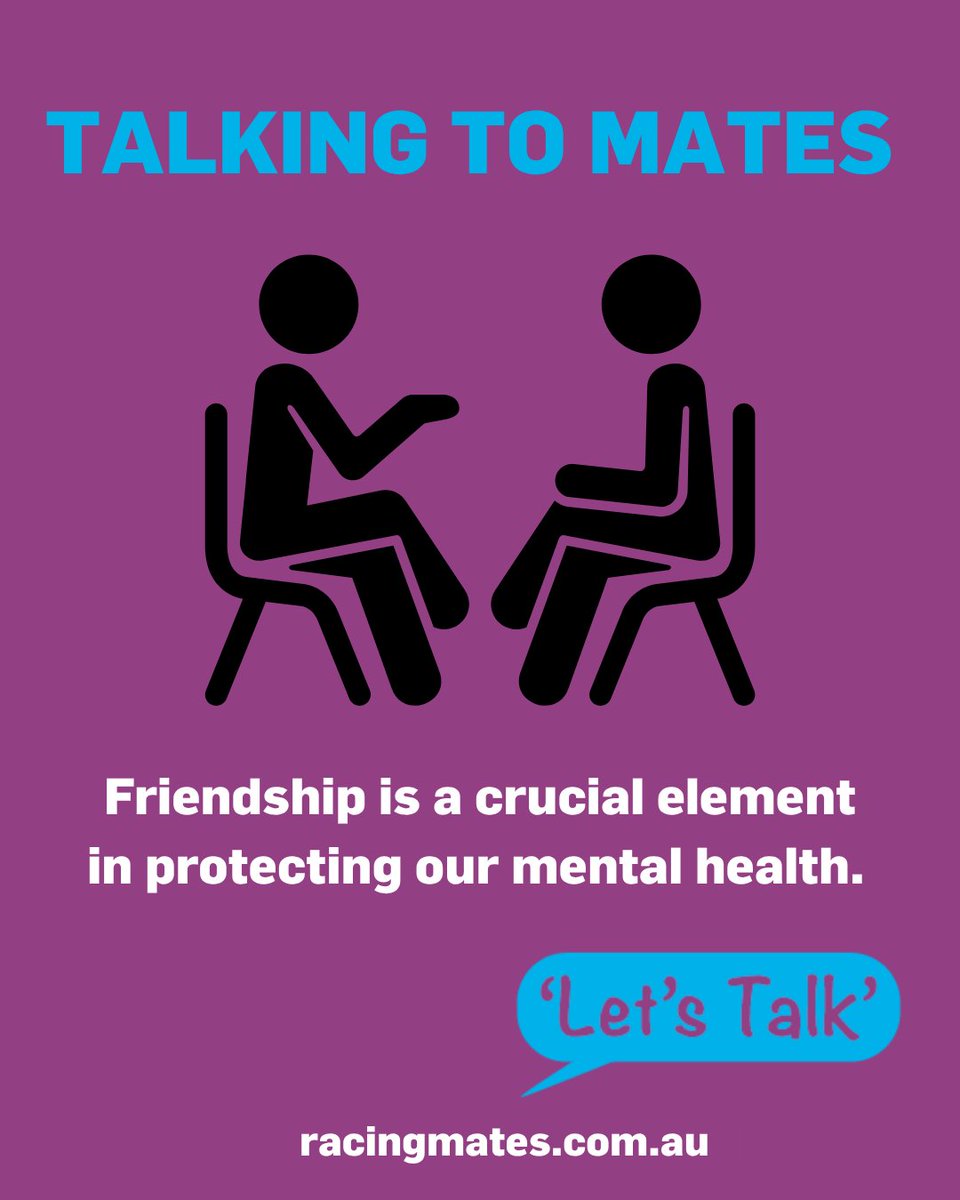 Racingmates's tweet photo. When feeling overwhelmed, talking to mates can keep us grounded, help us get things in perspective, and help us manage life's problems.
Don’t be afraid to seek support.
Visit https://t.co/FcLYp1Jslo and reach out to a Racing Mate today.
#RacingMates #PeerSupport #RacingIndustry https://t.co/U1gRDgtbz4