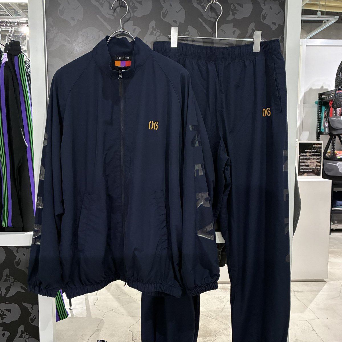 RESTOCK】 EVANGELION SOLID NYLON JACKET & PANTS 大人気のナイロン 