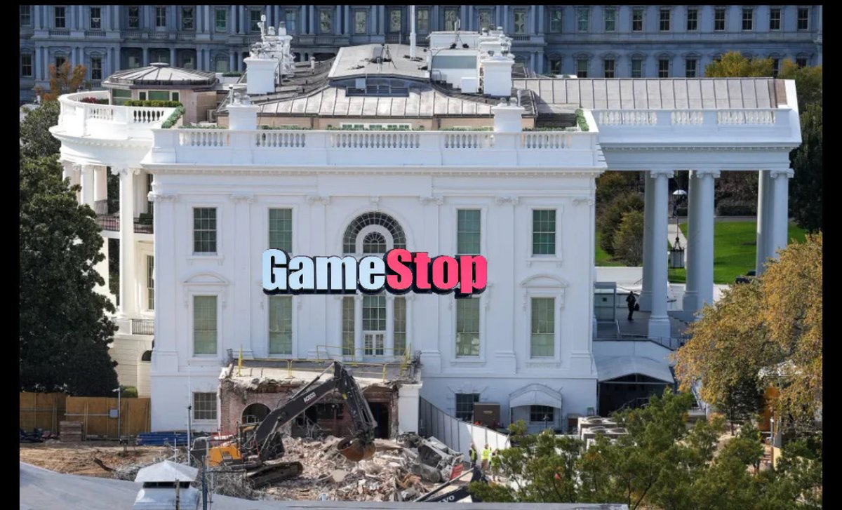 People familiar with the matter said that there is no ballroom being build in the White House. $GME