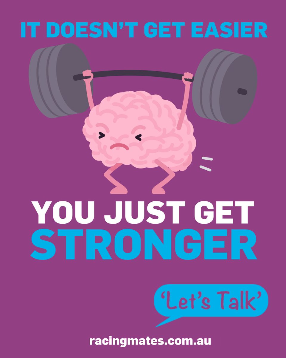 Racingmates's tweet photo. Maintaining a healthy lifestyle, practising gratitude, and doing things you enjoy are just a few steps to building good mental health.
For resources and further support visit https://t.co/FcLYp1Jslo
#RacingMates #PeerSupport #RacingIndustry #MentalHealthMatters #StrongerTogether https://t.co/SraXd9pttu