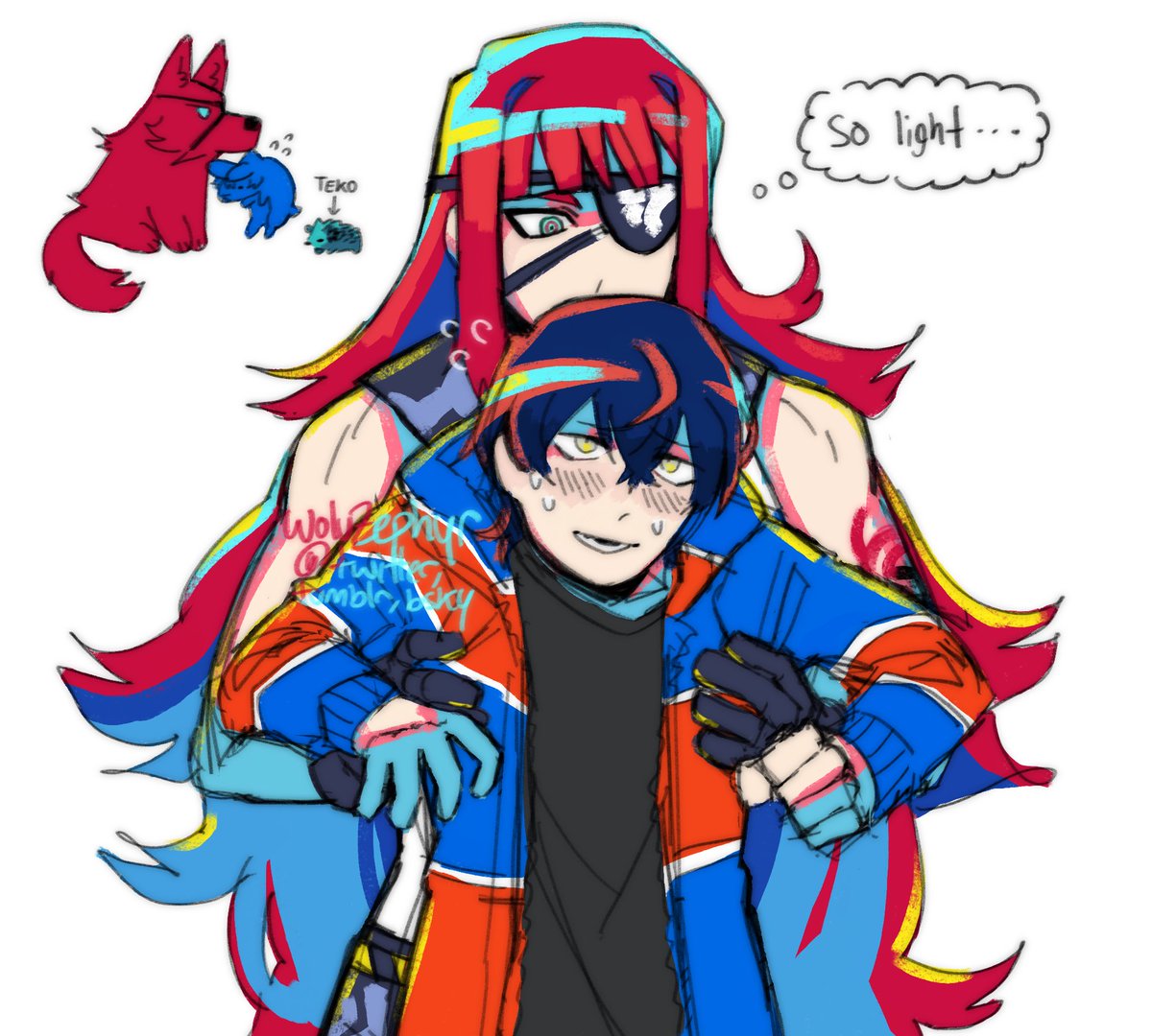 WolvZephyr's tweet image. Differences in build #ShutenFanart