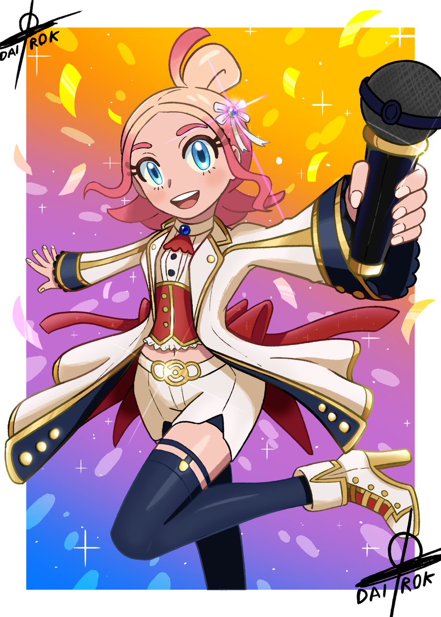 Here's a #Commission for <a href="/MrMagikarpet/">The Stellar Sage</a> of Taunie from #PokemonLegendsZA in an idol costume! Had a lot of fun making this and so has Legends Z-A, with Taunie being a stand out character for me! :D

If you're interested in commissioning me, feel free to send me a message!