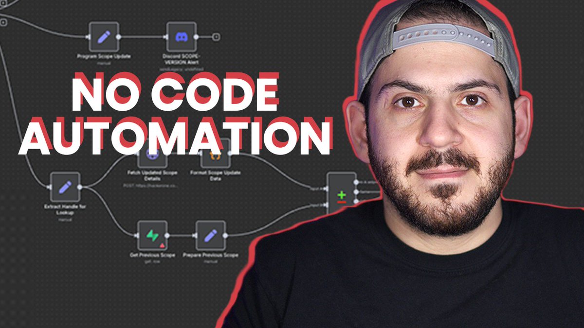 NahamSec's tweet image. Made some really cool @n8n_io automation for Bug Bounty hunters with @ethicxlhuman 👇 youtu.be/PemrRgzckVE