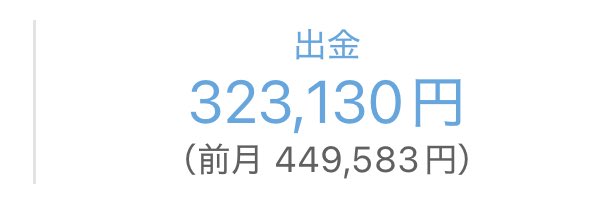もう終わりだよ俺の通帳