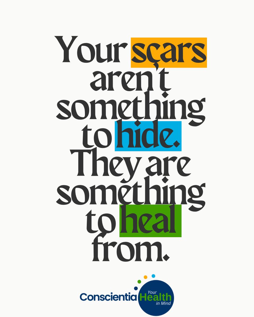 Conscientiaaa_'s tweet image. Don’t hide your scars, they tell a story of strength, survival, and the courage to keep healing. 💙 

#HealingIsPower #EmotionalWellness #YouAreNotAlone