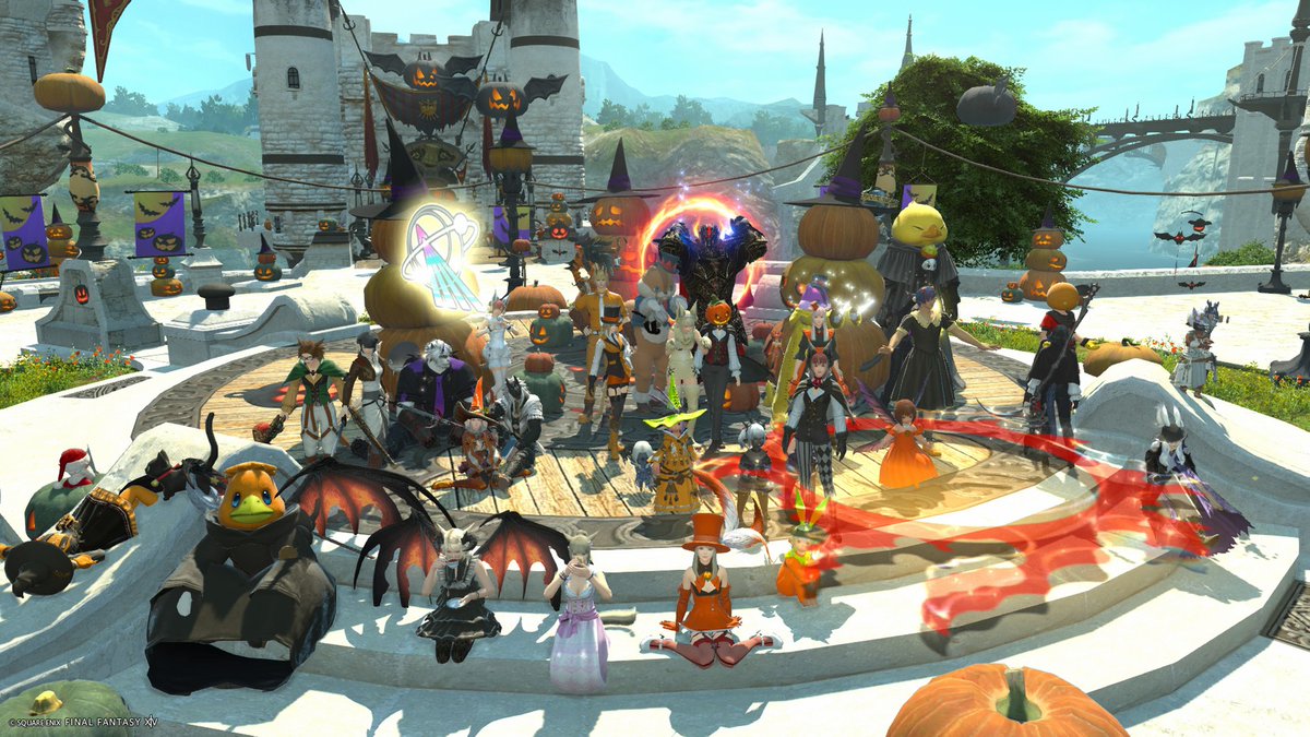 Cheddar_ff14's tweet photo. 初めてイベントの運営側として参加させていただいきました♪
ほぼ丸一日という長い時間、お付き合いいただきありがとうございました💕
準備期間を含めた約１ヶ月半…
とても素敵な思い出になりました✨
 #ハッピーキャロウィン https://t.co/edhuJn1JIX