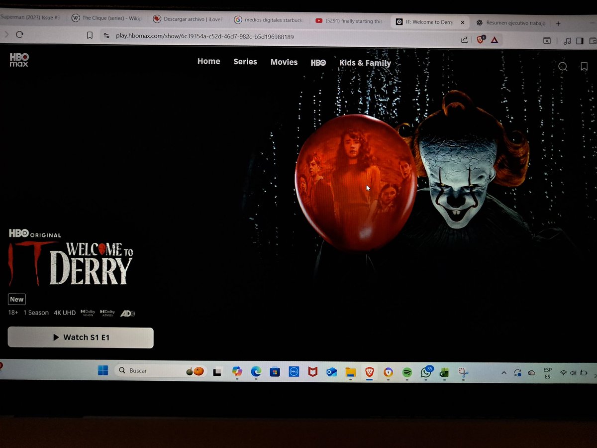 Que buen primer capítulo el de #ITWelcomeToDerry  🎈