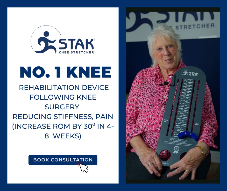 Struggling after knee surgery? STAK helps restore mobility, reduce stiffness &amp; speed up recovery.

✅ Safe, structured rehab
✅ In-person &amp; virtual support

🎯 Don’t wait create progress.
👉 Book your FREE consult today: rfr.bz/t48c35c

#KneeRecovery #STAKDevice