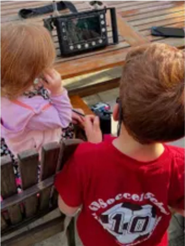 MolliesMama_'s tweet photo. Oh look, more back of Lili's head. Her hair varies of brown to light strawberry blonde color all in the time frame of the pics allegedly taken. 

She's about as tall or as tall as alleged Archie. https://t.co/hQU9drcTy6