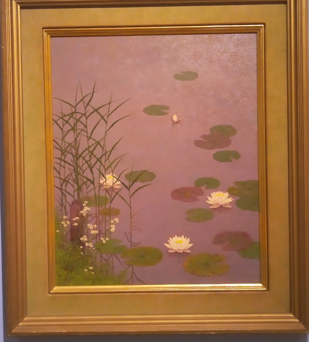 真作】絵画 藤原修治郎 油彩6号 漁港 心を癒す自然の美