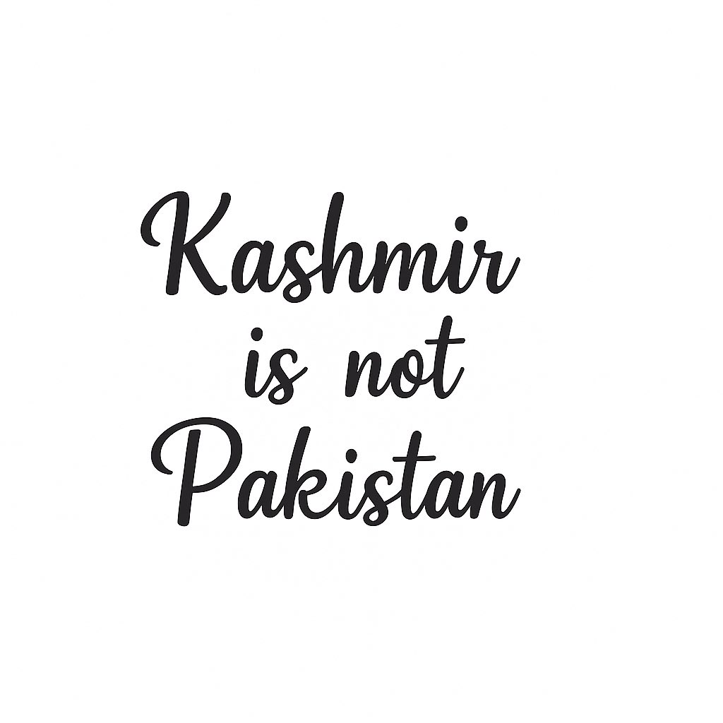 کشمیر, پاکستان نه دی.