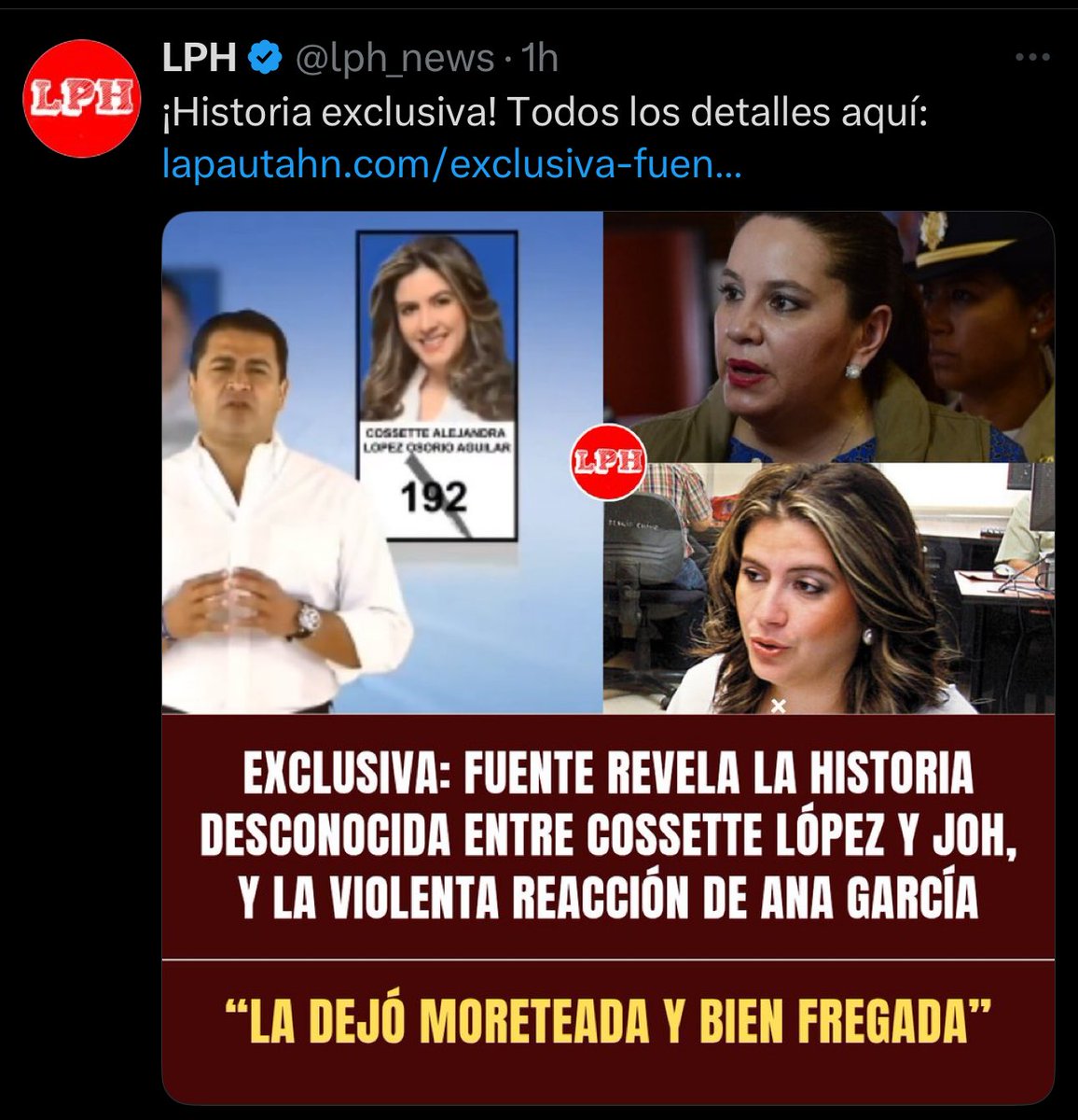 O sea que para desprestigiar a la mujer, van a recurrir (otra vez) a la vieja confiable de “fue amante de X”? 🙄