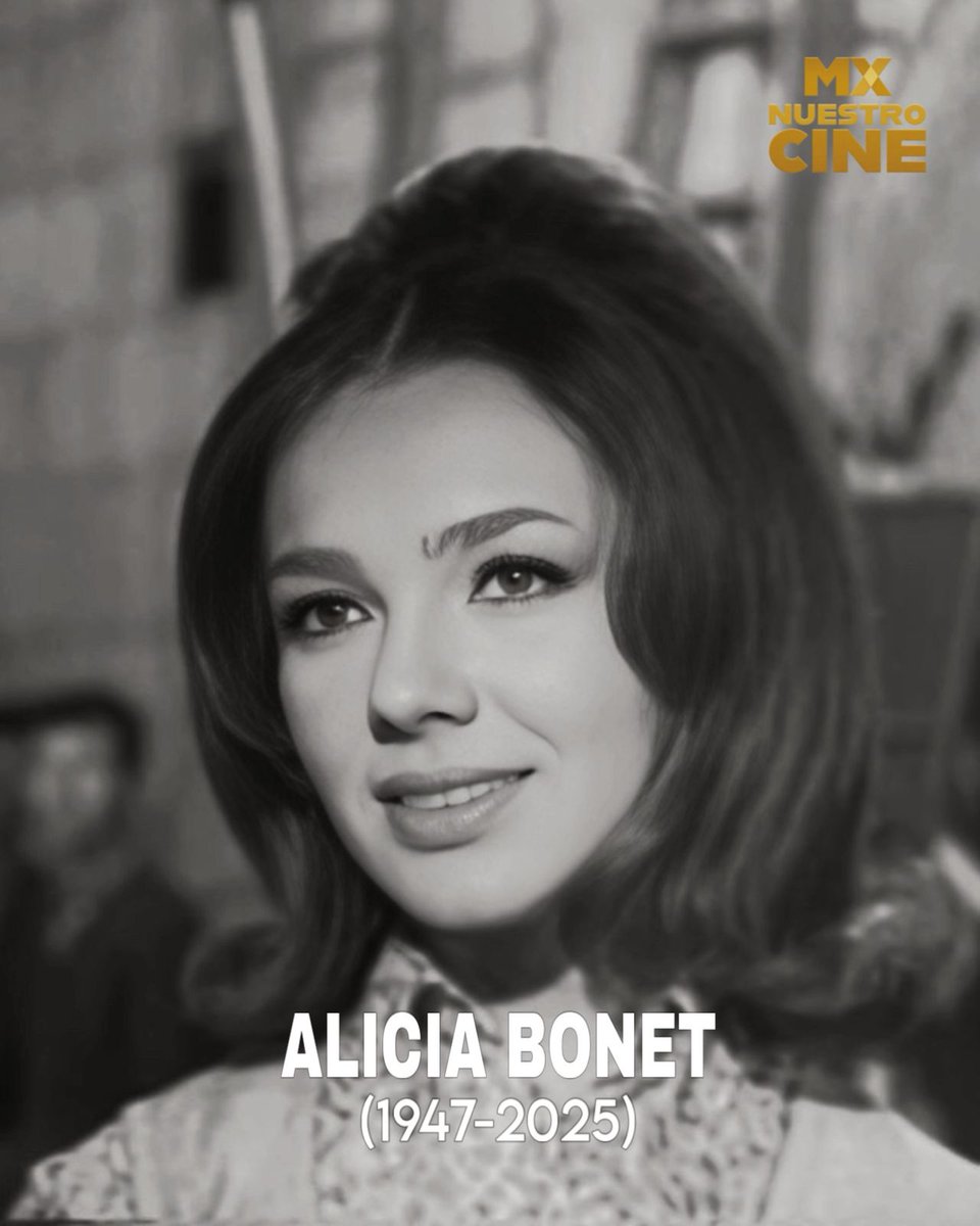 MX Nuestro Cine y el Veintidós lamentan el sensible fallecimiento de la actriz mexicana Alicia Bonet, quien participó en diversas cintas de la Época de Oro del Cine Mexicano.

Su emblemático papel en el clásico de terror “Hasta el viento tiene miedo” quedará en nuestra historia.