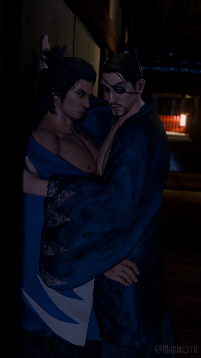 majimoth's tweet photo. Delighted by @sotenborimanlet's four-part commission set 😍

A perfect mix of sweet and heat... just how we like it 💖

#真桐 #kazumaji #ryugagotoku #龍が如く #kazumakiryu #goromajima #goromi #ishin #oldmanyaoi #LikeADragon https://t.co/ZtNxx5dHFQ