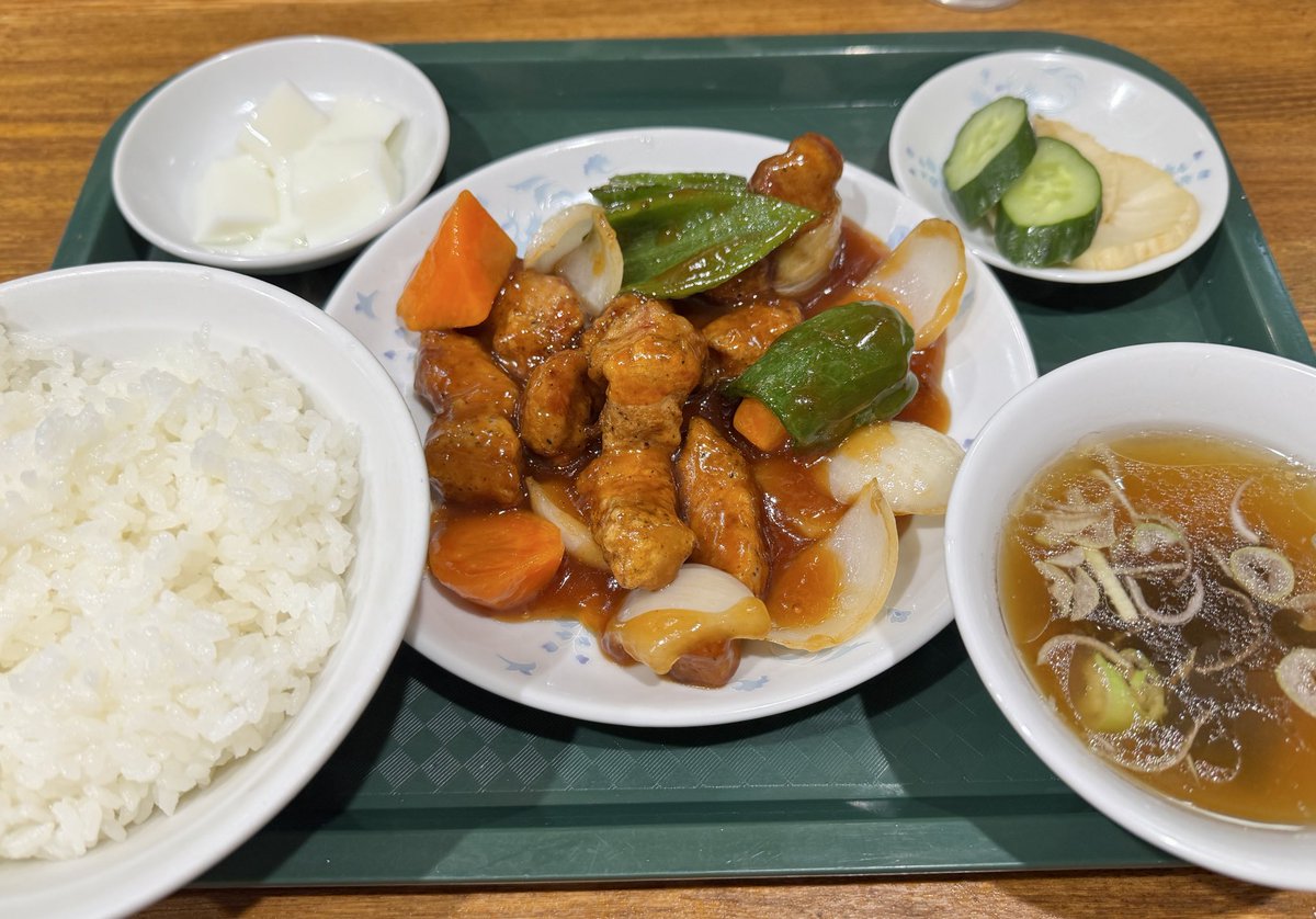 setagayalocal's tweet photo. 東松原の萬来軒に行ってきた！ランチAセットは酢豚で美味かった〜リピる https://t.co/qZSvCMsbvF