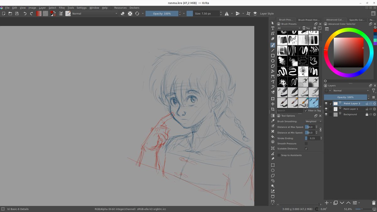 my pc stopped working a few weeks ago, and with that i lost access to the drawings i was doing until i fix it. i have been watching ranma 1/2 remake a lot so a sketch of this shy boy.