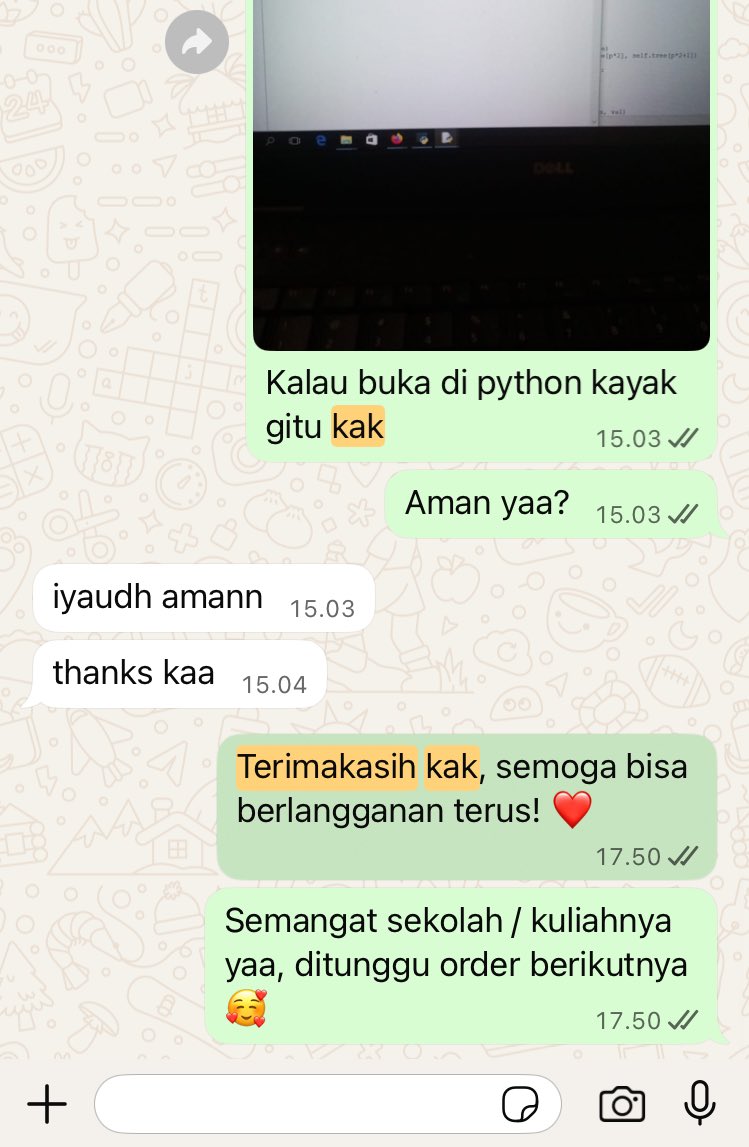 tugaskelarr's tweet image. Joki coding python? Bisa dong!🧑🎓📕 menerima segala macam joki all mapel all matkul! Tim kita udah ratusan 💯 #zonauang #jokitugas