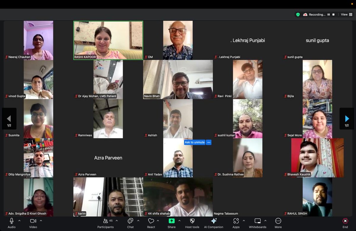 SachinSarcoma's tweet photo. Organised 285 th #sarcoma #supportgroup meeting yesterday where Dr Navin Bhati, #AIIMS gave #educational session on Why #FollowUps are essential in sarcoma management. Many patients miss their follow ups and this affects their outcomes. #cancer #awareness https://t.co/dl85wYN2eW