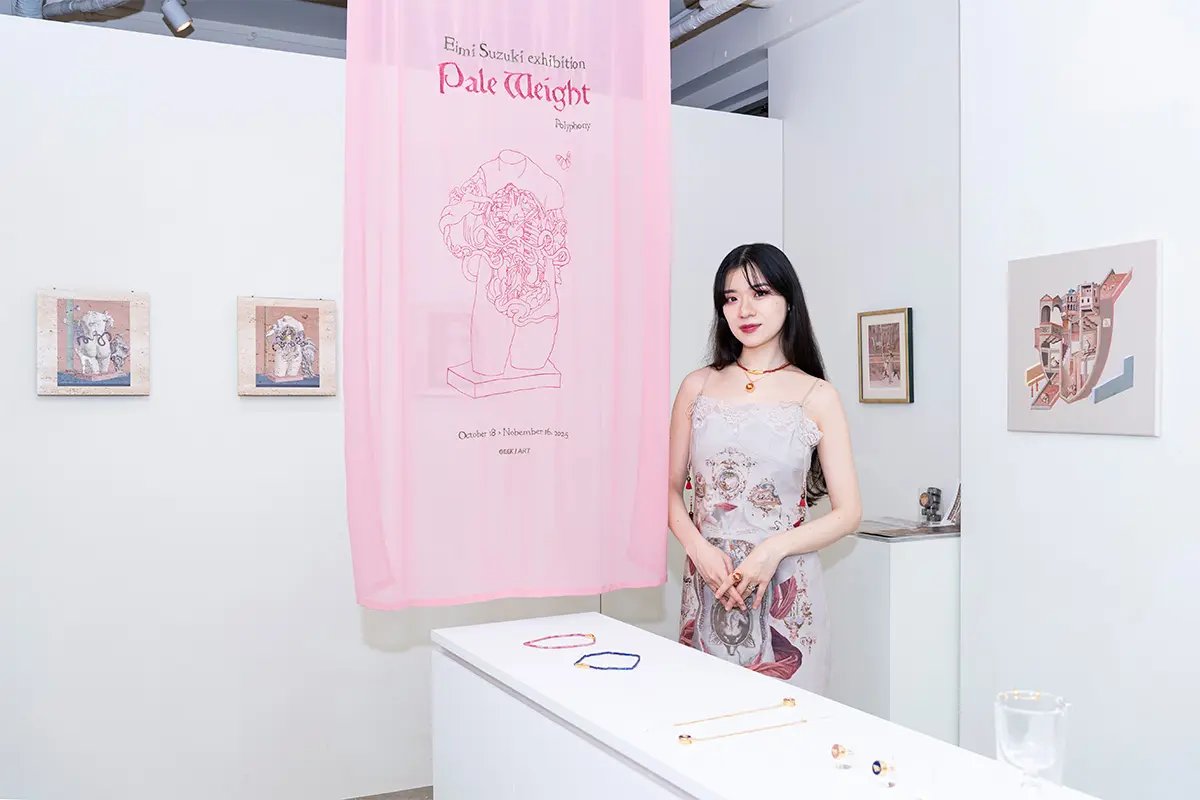 fashionjp's tweet image. 【新着記事】現代美術家、そしてジュエリーアーティストとしても活躍する #スズキエイミ が語る、渋谷Galerie GEEK/ARTにて開催中の個展『Pale Weight』への思い✨

記事はこちら🔻
soen.tokyo/interview/suzu…

@eimi_suzuki