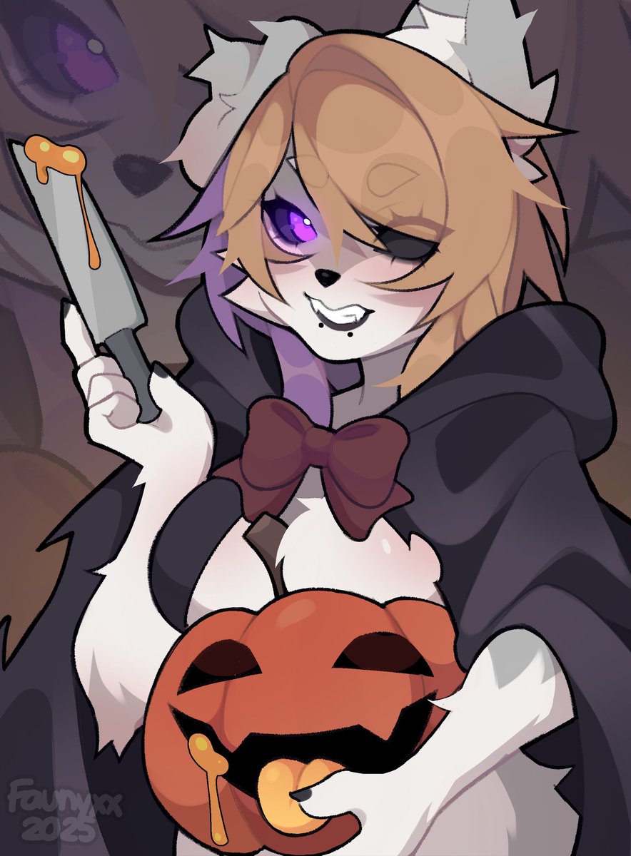 That is one happy pumpkin~ 🧡🎃