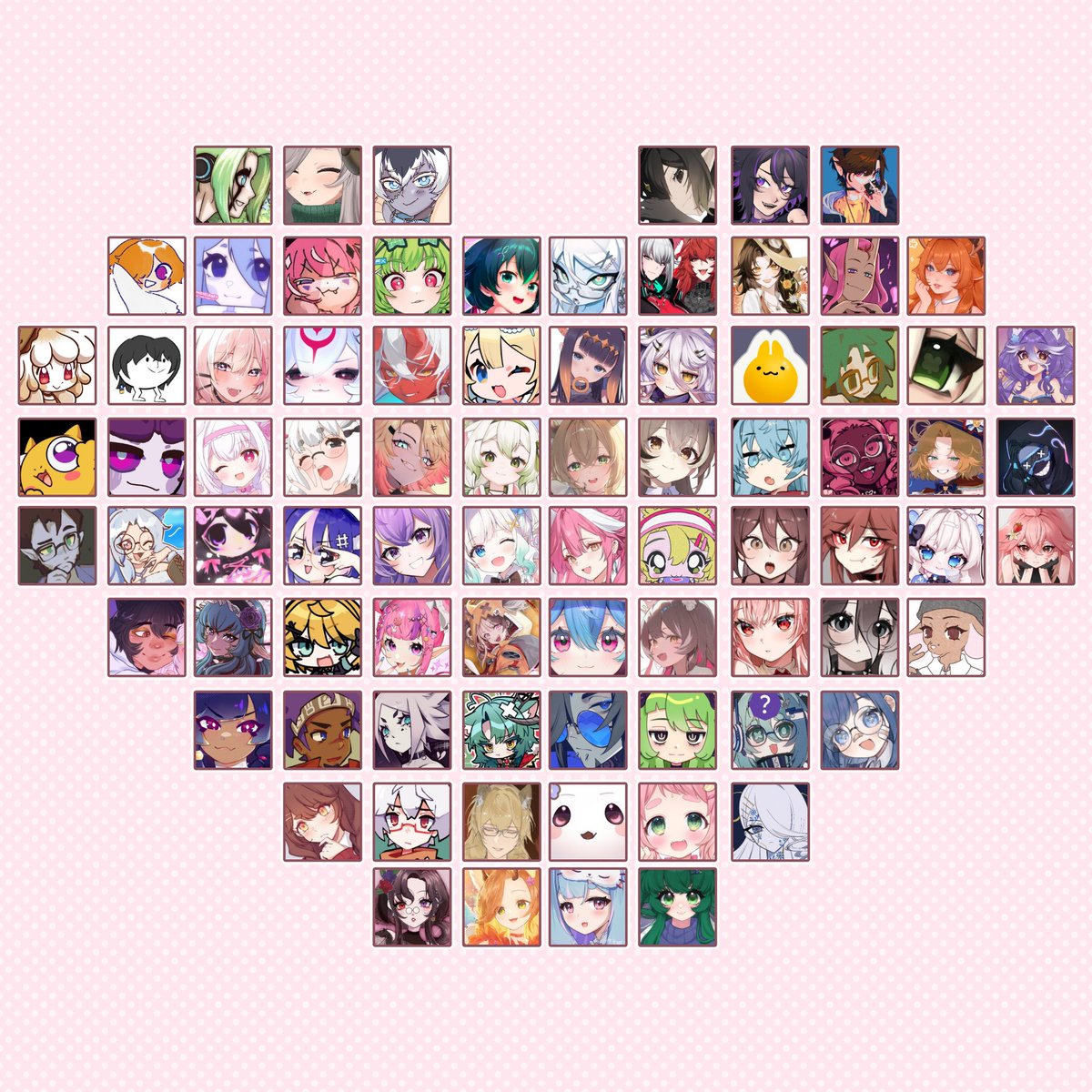 i did the oshi heart trend thing* !! yippee !!