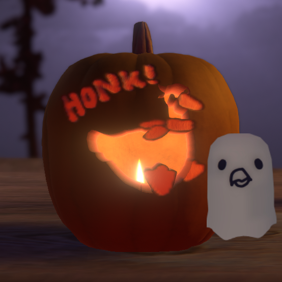 I made a tiny pumpkin for the annual ghost town pumpkin festival!

Maybe you'll find it out there?