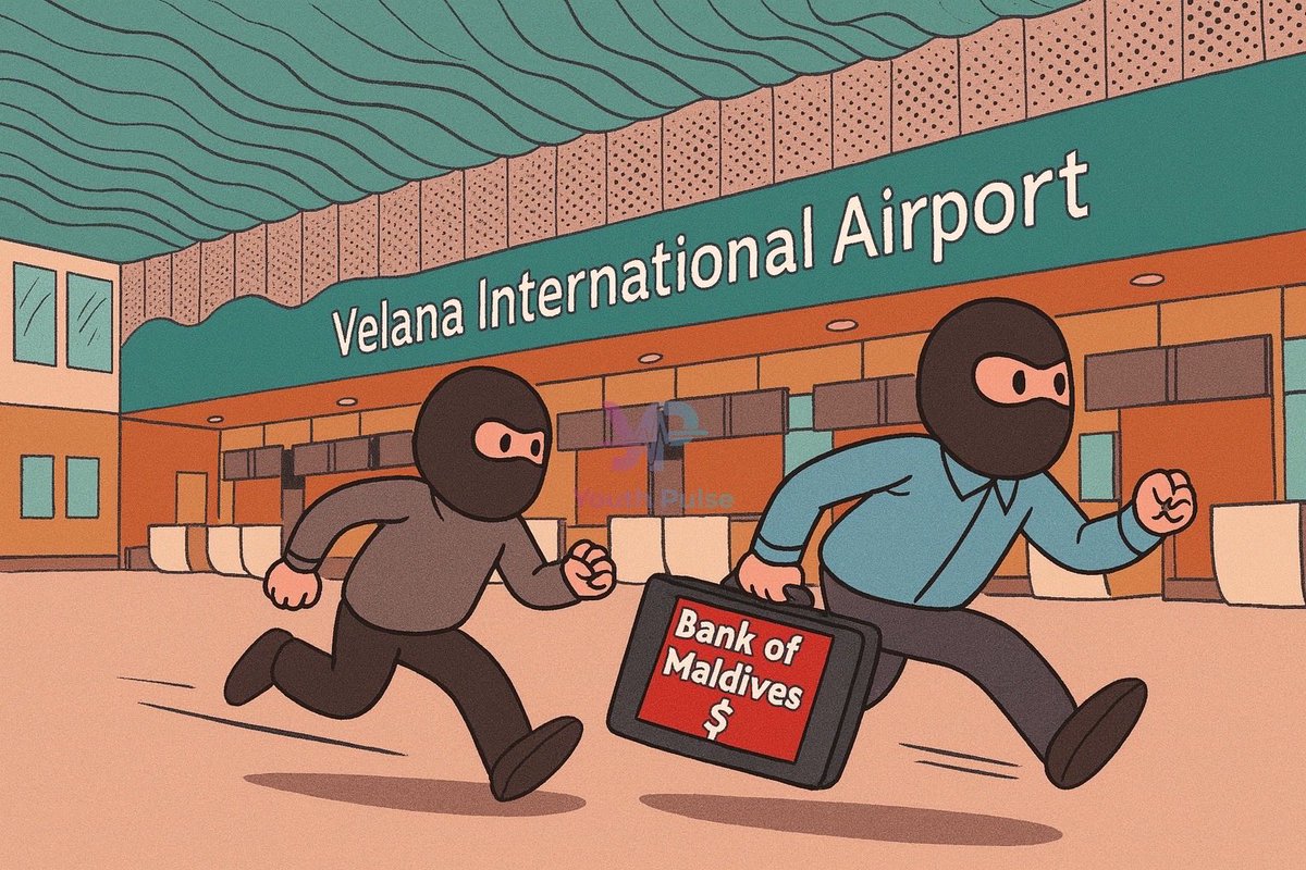 A suitcase full of millions vanished from <a href="/VelanaAirport/">Velana Airport</a> How?
If regulations require full patrols, escorts &amp; 100% access control
How did it bypass security?
Where were the <a href="/PoliceMv/">Maldives Police</a>? 
Where was <a href="/AVSECOMmv/">AVSECOM</a> security?
Who answers for this failure?

<a href="/bankofmaldives/">Bank of Maldives</a> <a href="/MNDF_OfficiaI/">not Maldives National Defence Force 🇲🇻</a>