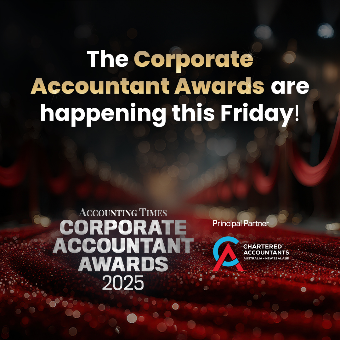 Last call for tickets ⏰

The awards are this Friday and a few seats remain.

Join us for a memorable night celebrating excellence in corporate accounting. Act fast, don't miss out!

Book now: bit.ly/3UcYo7t

<a href="/Chartered_Accts/">Chartered Accountants Australia and New Zealand</a>
#CorporateAccountantAwards #finance