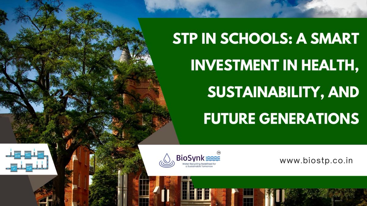 bio_synk's tweet image. Every drop counts! Schools adopting eco-friendly Bio STPs aren't just managing wastewater—they're revolutionizing sustainability and health standards. Let's make our campuses a beacon of green practices! 🌍   biostp.co.in/post/stp-in-sc…  #Sustainability #GreenSchools #BioSTP