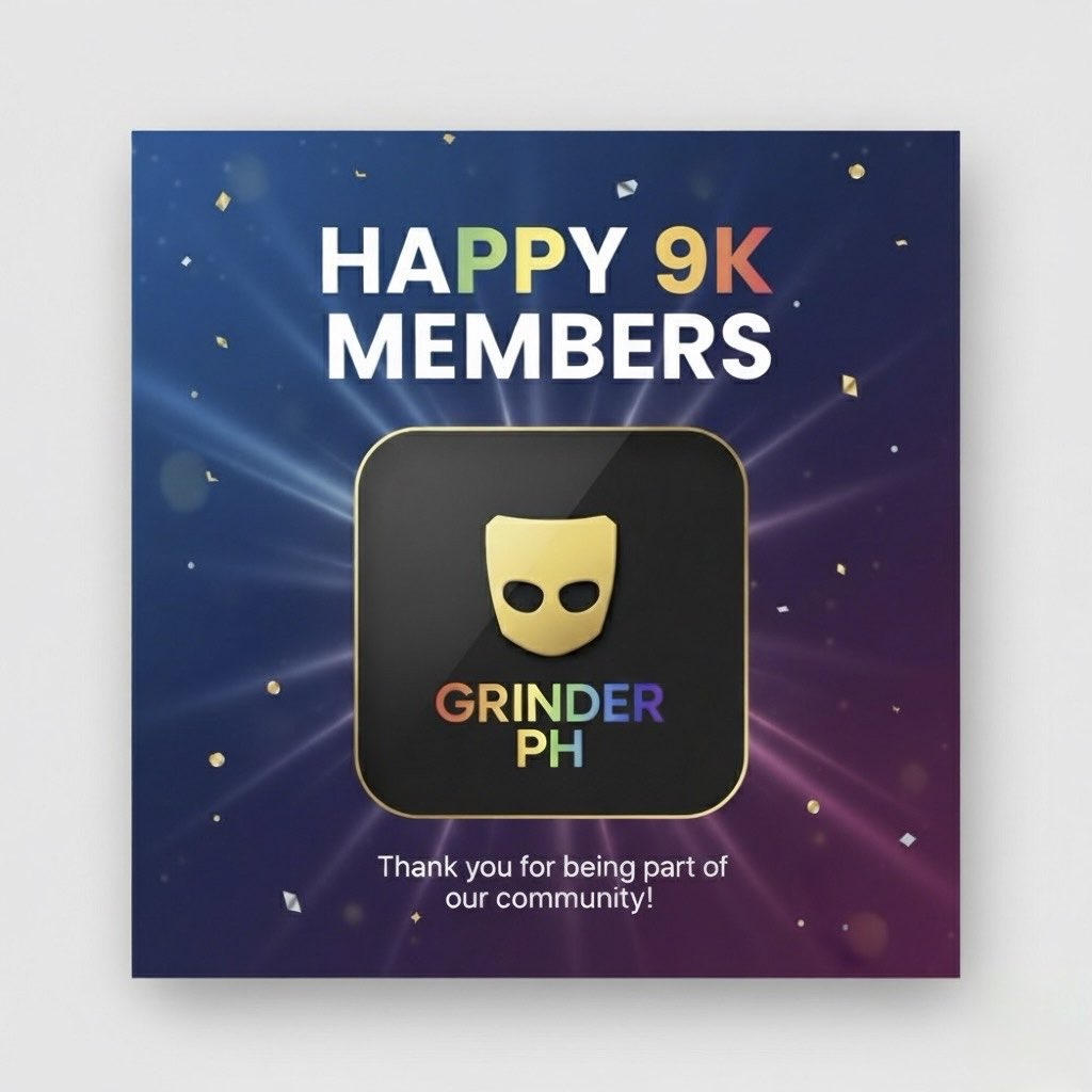 GrinderPH_grp's tweet image. We just hit 9K members on our Telegram community! Join the fun, stay connected, and be part of the fam 🌈💬
👉 t.me/grinderph_grp

#GrinderPH #AlterPH #9KStrong