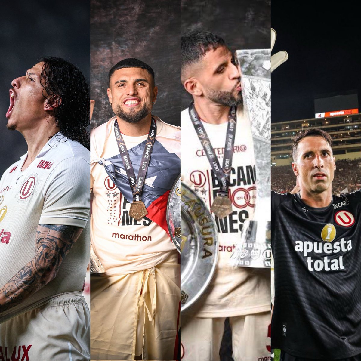 Como una opinión personal, Williams Riveros, Rodrigo Ureña, Matías Di Benedetto y Sebastián Britos son responsables a un 70% de tricampeonato de Universitario.

¿Tuvieron errores? Como cualquier jugador pero están dejando una valla muy difícil de superar en cada línea del equipo.