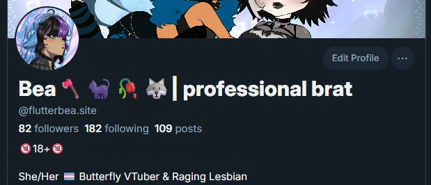 flutterbeaVT's tweet image. Hey Guys, if you didn't know already I do have a ๐ฆ account, PLEASE go follow it, i will try my best to cross post as long as I can before this shit wipes out X.