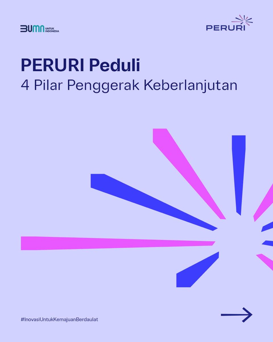 Febrienkr's tweet photo. Melalui Program TJSL, PERURI berkomitmen membangun lewat empat pilar utama: Sosial, Ekonomi, Lingkungan, Hukum dan Tata Kelola.

#PerusahaanTeknologiHighSecurity #InnovationforASovereignFuture #KemajuanBerdaulat #InovasiKeamananTinggi #PeruriGovTechIndonesia
#TrusteeOfSovereignty https://t.co/DCW03JYGVk