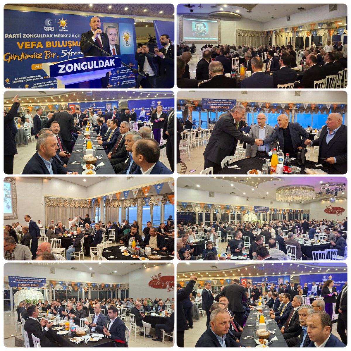 Genel Başkan Yardımcımız ve Teşkilat Başkanımız Ahmet Büyükgümüş’ün katılımıyla, AK Parti Zonguldak Merkez İlçe Başkanlığımız tarafından düzenlenen Vefa Buluşması programında teşkilat mensuplarımız, geçmiş dönem görev almış dava arkadaşlarımız ve gönüldaşlarımızla bir araya