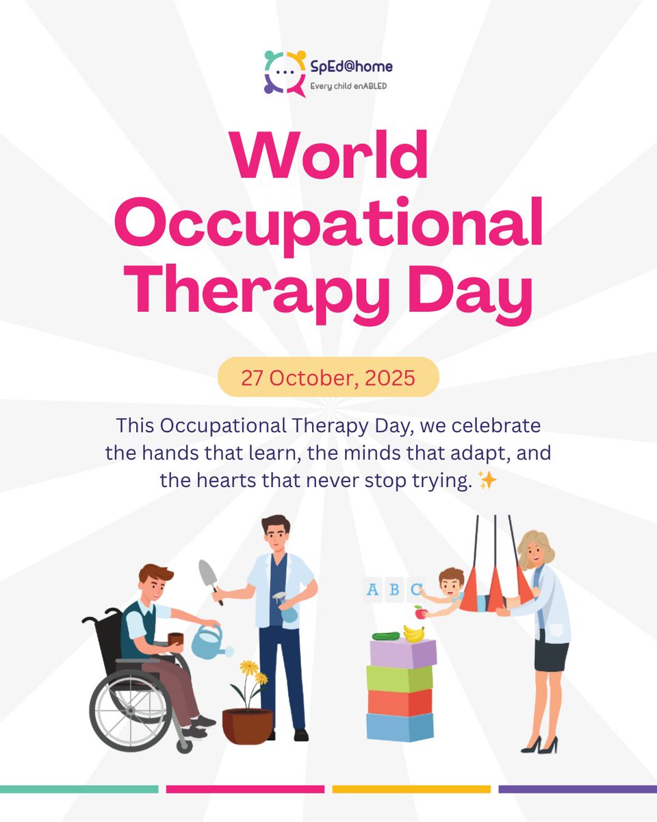 To the parents who cheer the loudest,
to the therapists who guide with patience,
and to the children who keep trying —
Happy Occupational Therapy Day! 🧡
#SmallWinsMatter #OccupationalTherapyDay #ParentingSpecialNeeds #SpedAtHome