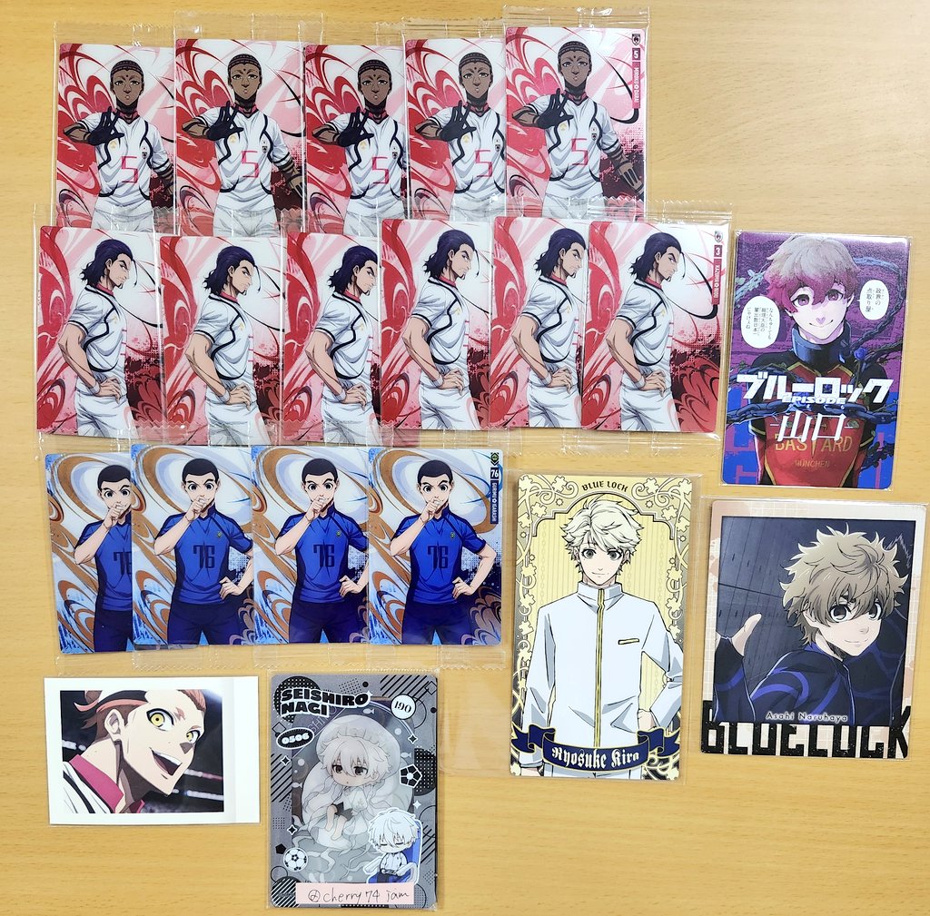 【交換】ブルーロック

【譲】画像のお品物

【求】記載金額+送料&gt;交換
画像1枚目缶バッジ、チャーム200円、他50円、2、3枚目送料のみ

なかなかご縁を頂けないお品物のため定価以下の提示となり申し訳ございません

交換は凪を求めてますがお断りすることもあります。

よろしくお願いいたします