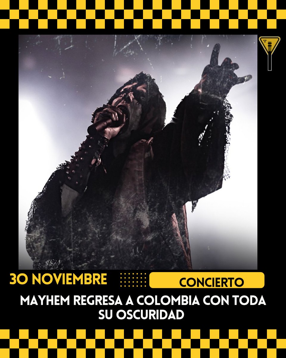 La agrupación pionera del black metal noruego Mayhem retorna a la capital colombiana con un show en este 2025. 

Conoce todos los detalles aquí - autopistarock.com/mayhem-regresa…

#mayhem #concierto #blackmetal