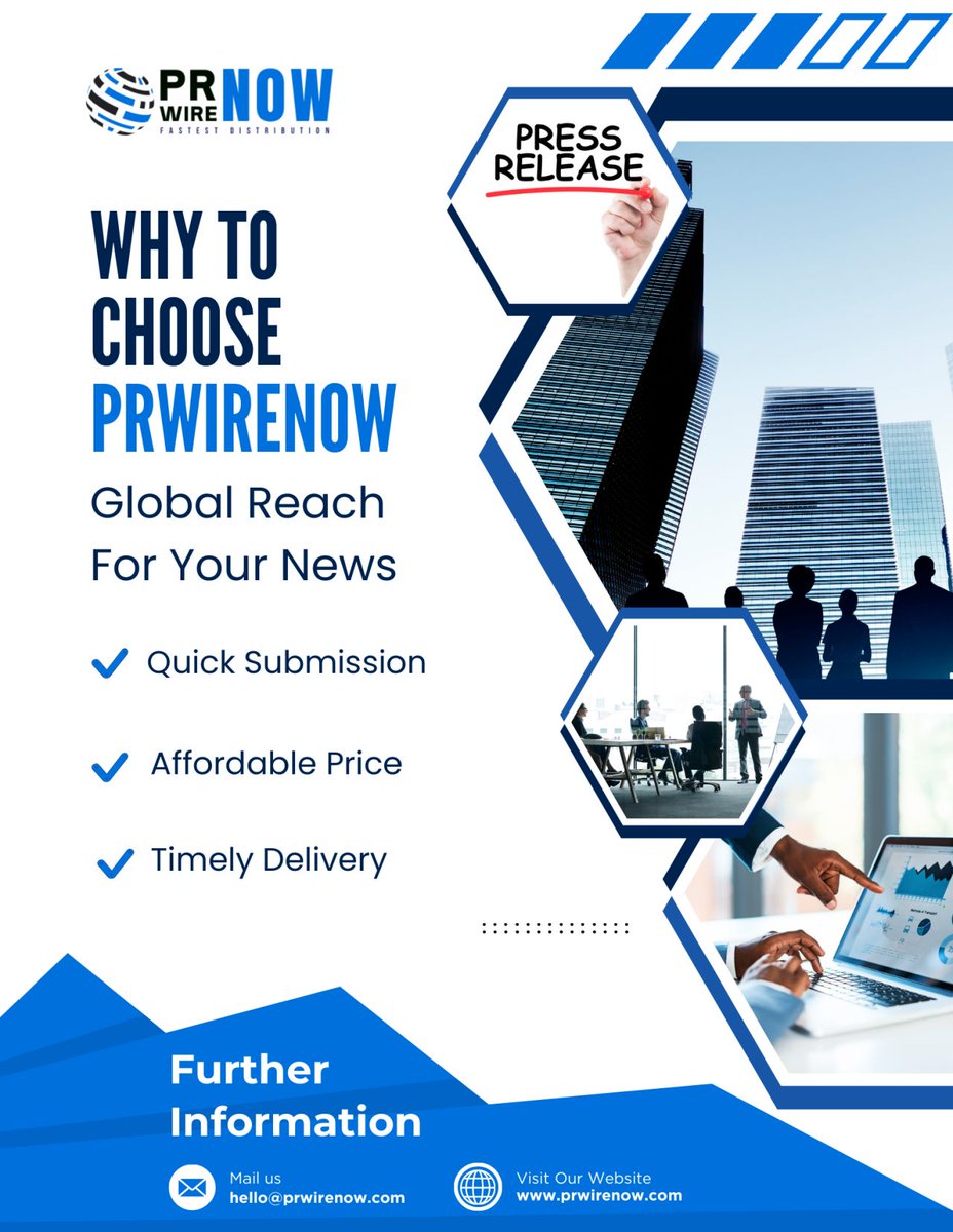 FastestPress's tweet image. Expand your brand’s voice globally with PRWireNOW 🌍
Get your news published faster — with quick submission, affordable pricing, and timely delivery.
Let’s make your story reach the world!
👉 prwirenow.com
#PressRelease #MediaDistribution #PRWireNOW #BrandVisibility