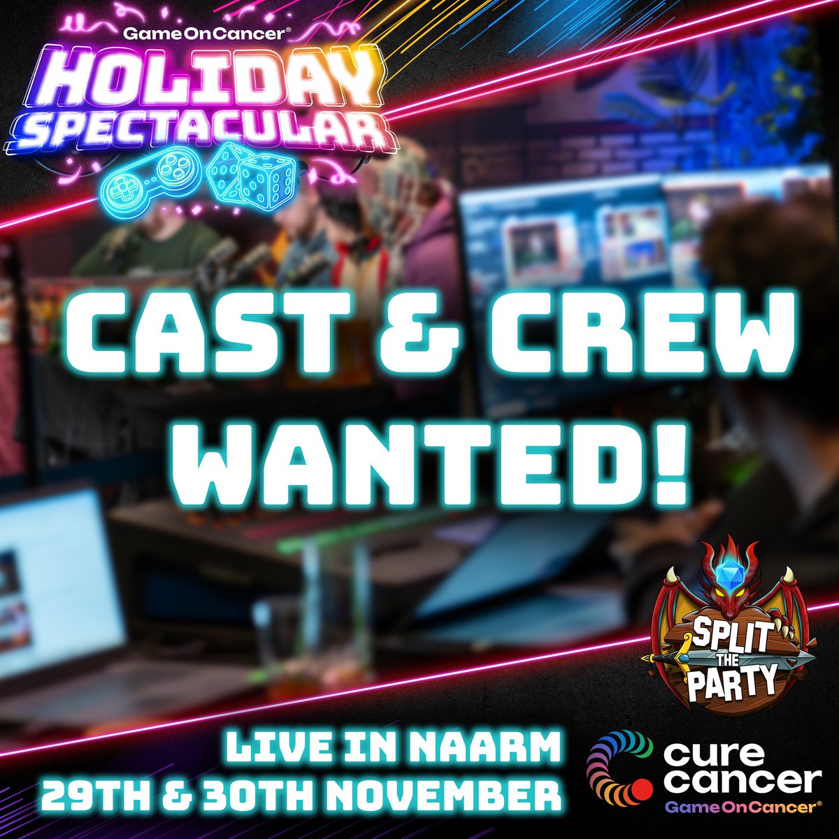 LGBTQIA+ and BIPOC players are especially encouraged to get in touch! We aim to include a wide range of voices and experiences during the streams!

We're also hosting a few online games for our interstate + overseas folks!

Player Form:
forms.gle/N76FtiRWimwb4n…
#dnd #charityevent