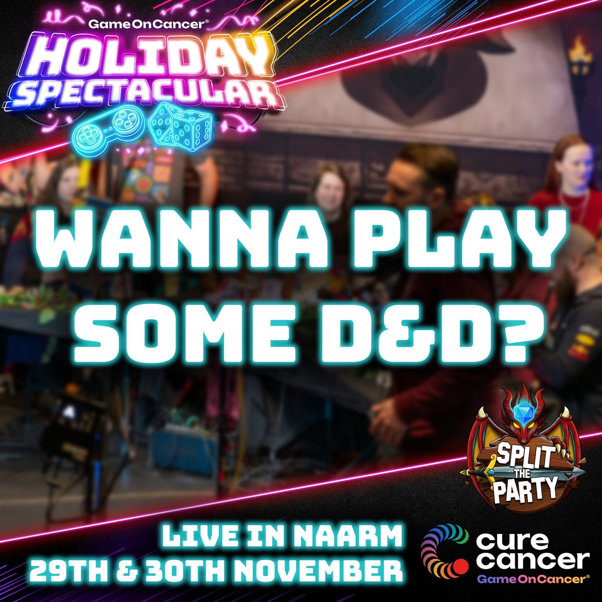 🐲 Looking for expressions of interest for charity games🐉

Do you Love D&amp;D?
Do you love performing in front of a LIVE audience?
Are you based in Naarm (Melbourne), VIC?
Are you free on Nov 29th or 30th?

If you answered "HECK YES", get in touch below!