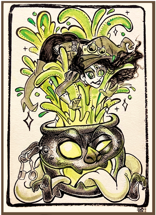 DAY 16- Blunder
Maybe a little too much eye of newt? 😅
#inktober2025 #inktober #inktoberday16 #inktoberday16blunder #inktoberday16blunder2025 #kozispoonart #kozispoonartsu #kozispoon