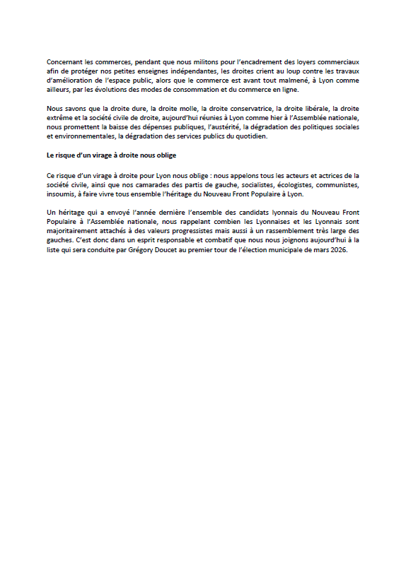 🟣🟠 A #Lyon, l'Après, @Génération-s et Debout feront liste unitaire en 2026 avec les forces de gauche du #NFP face au candidat #Aulas et à ses droites décomplexées. Pour une ville humaniste et solidaire.
<a href="/Apres_fr/">L’APRÈS</a> <a href="/GenerationsMvt/">Génération·s</a> <a href="/debout_fr/">Debout!</a>